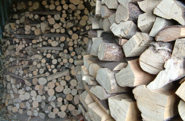 firewood pile