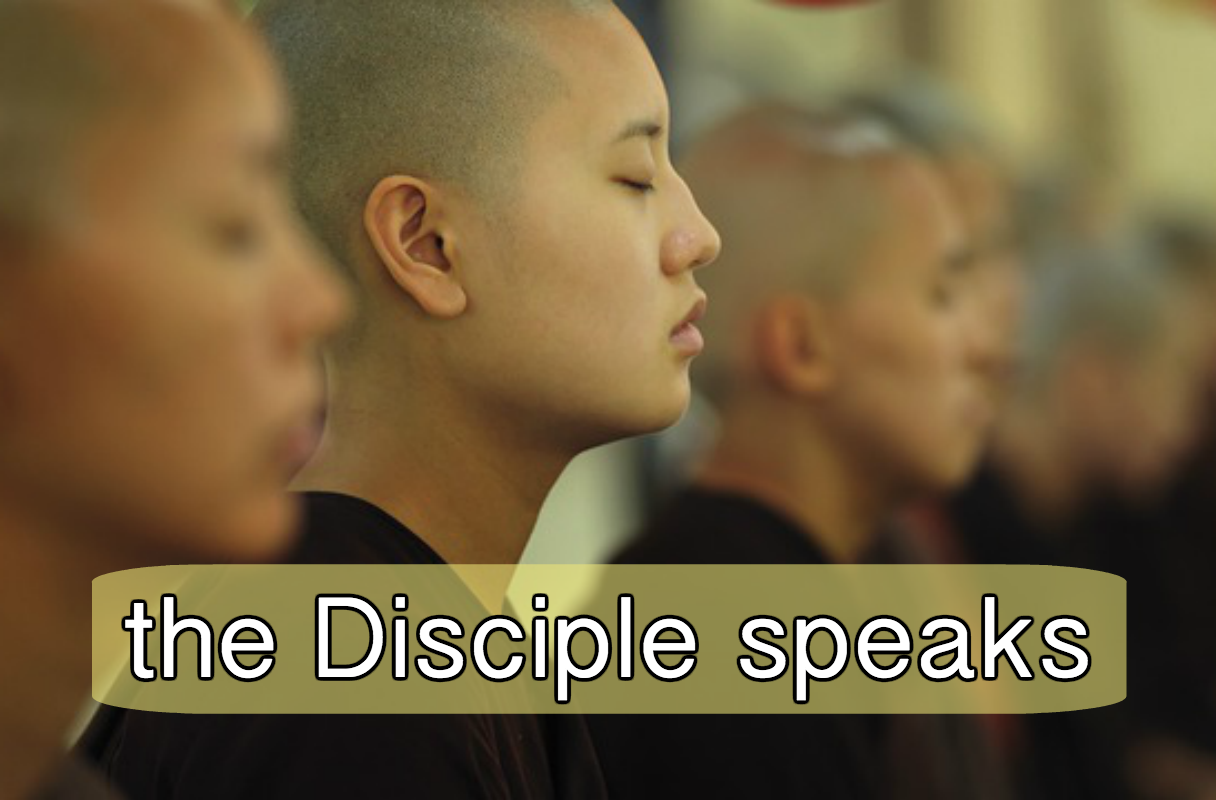 the disciple speaks